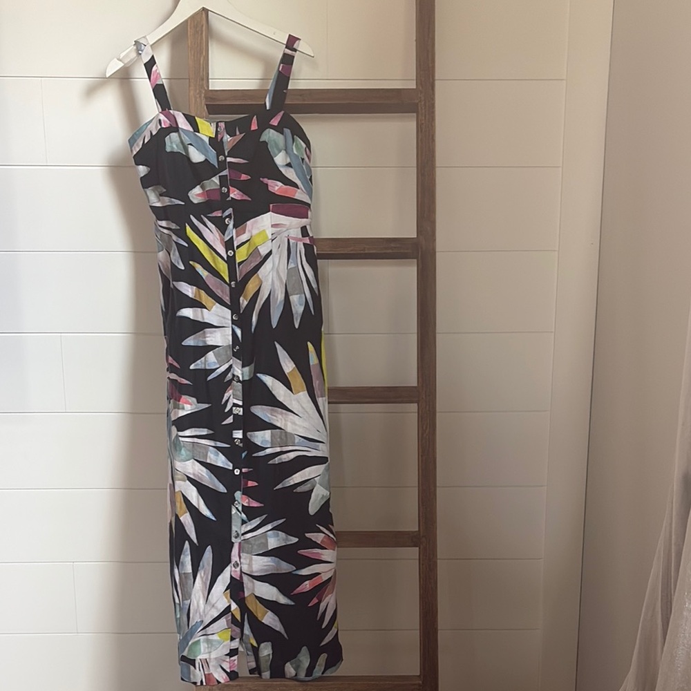 Mara Hoffman Black and White Sleeveless Maxi Sundress